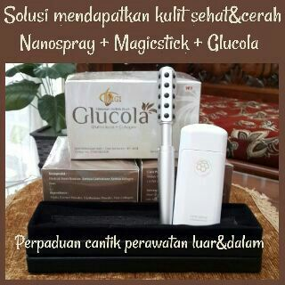 Rasakan sensasi kenikmatan glucola untuk cantik mu dari dalam dan perawatan cantikmu dari luar dengan Nanospray #rabu