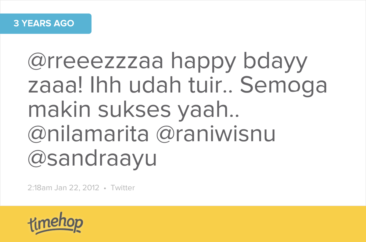 sidindul's tweet photo. Exactly 3 years ago today! (via @timehop) http://t.co/WETPIoFcmd http://t.co/1VNPgWdIgn