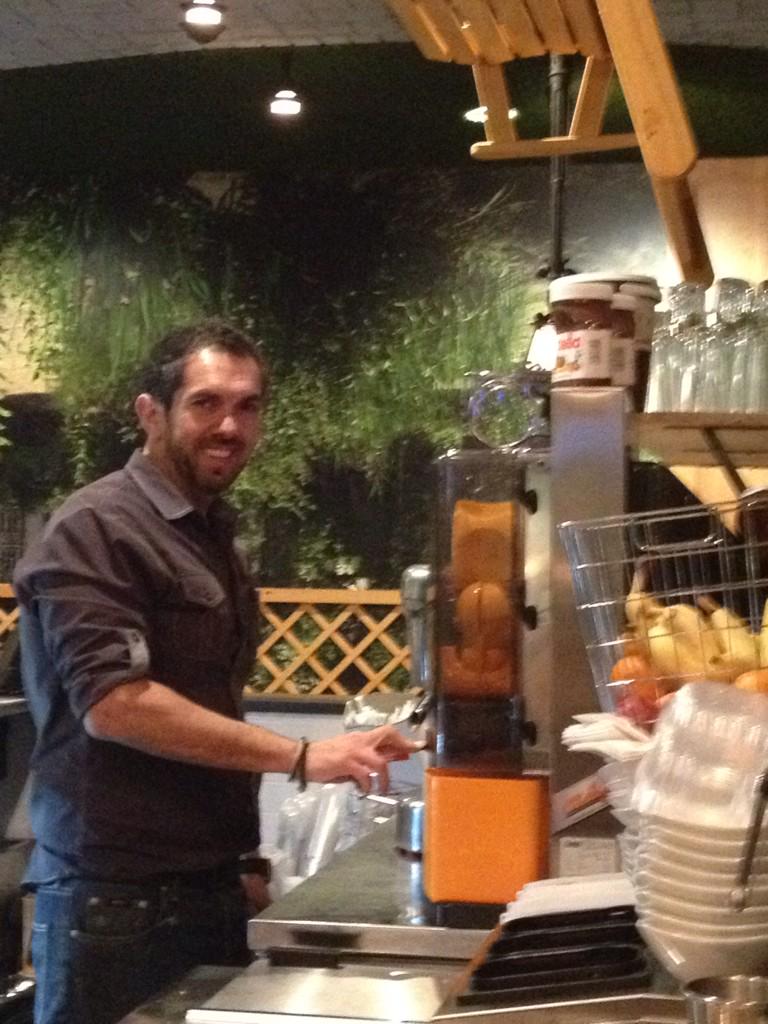 Fresh juice all day! <a href="/BobbyBournias/">Bobby Bournias</a>