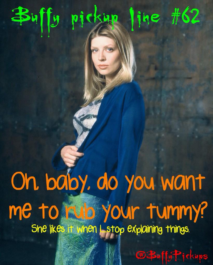BuffyPickups's tweet photo. Buffy pickup line Number 62: #PickupLines #TaraMaclay #Buffy #BtVS http://t.co/18sjakZHlk