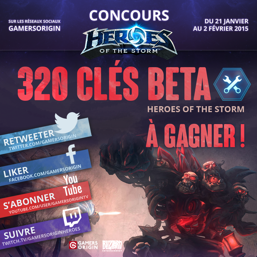 Galions_'s tweet photo. Gagnez l'une des 320 clés beta Heroes of the Storm mises en jeu à travers nos 5 concours : http://t.co/uhSxvS9vH3 http://t.co/pSuuRFxk78