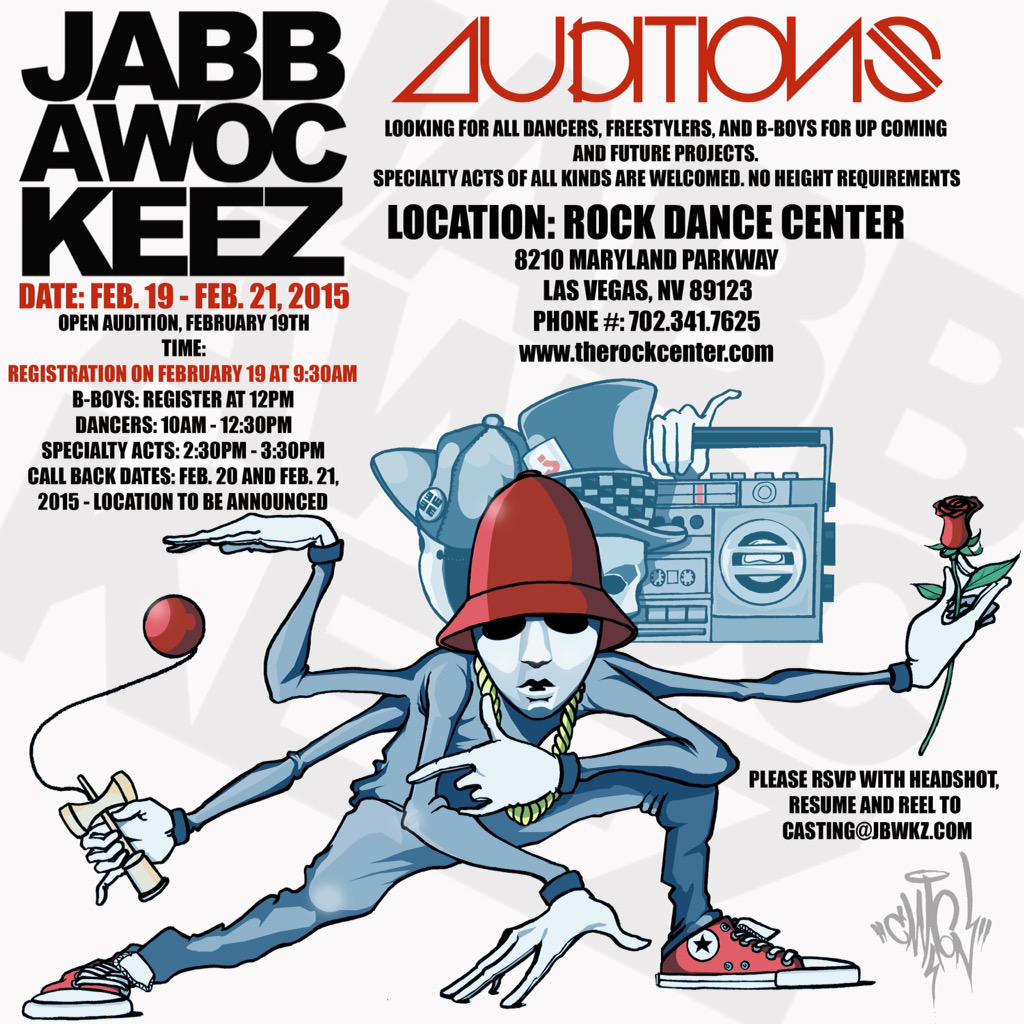JABBAWOCKEEZ's tweet image. Make sure to email Casting@jbwkz.com