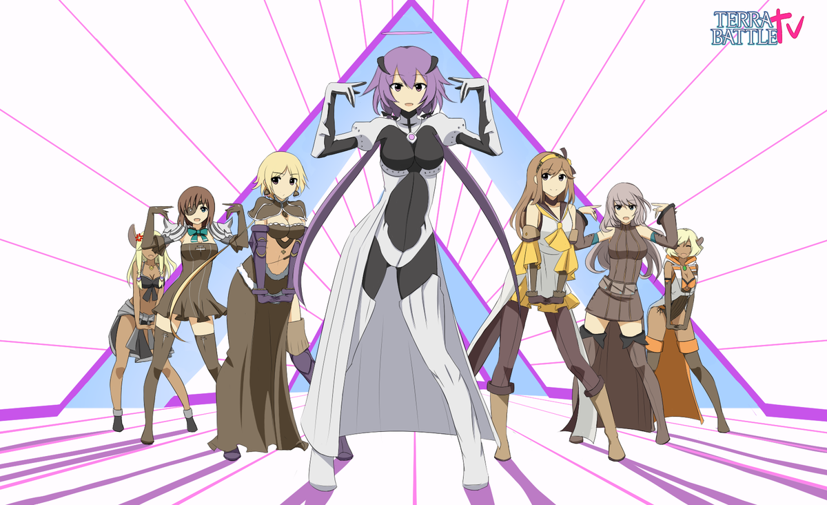 Rexlent's tweet photo. [Fanart] #TerraBattle Girls!
Me!Me!Me! parody
@terra_battle_en @terra_battle @Terra_Battle_FR @terrabattle_wik http://t.co/XjROGlAAFJ