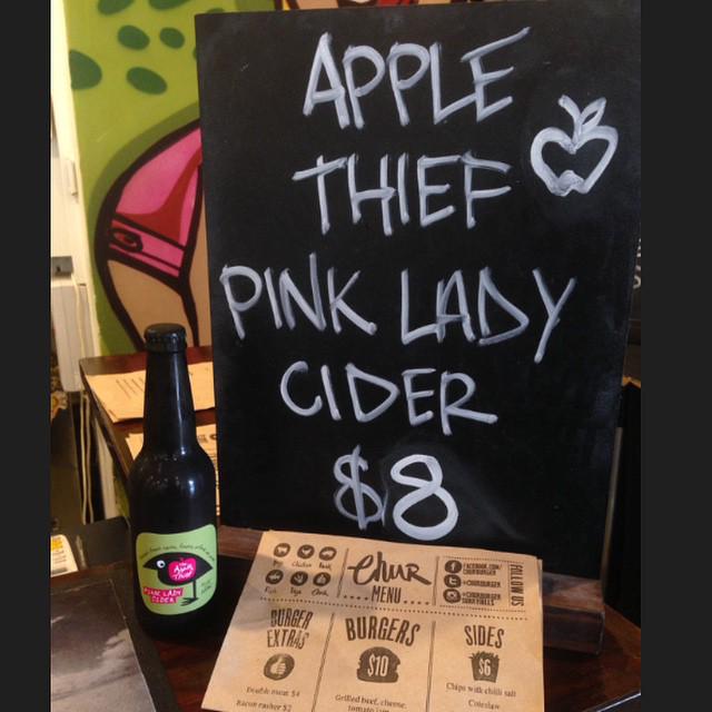 Head down to Chur Burger and try their delicious pulled pork burger teamed up with our Pink Lady Cider #burgerandbird