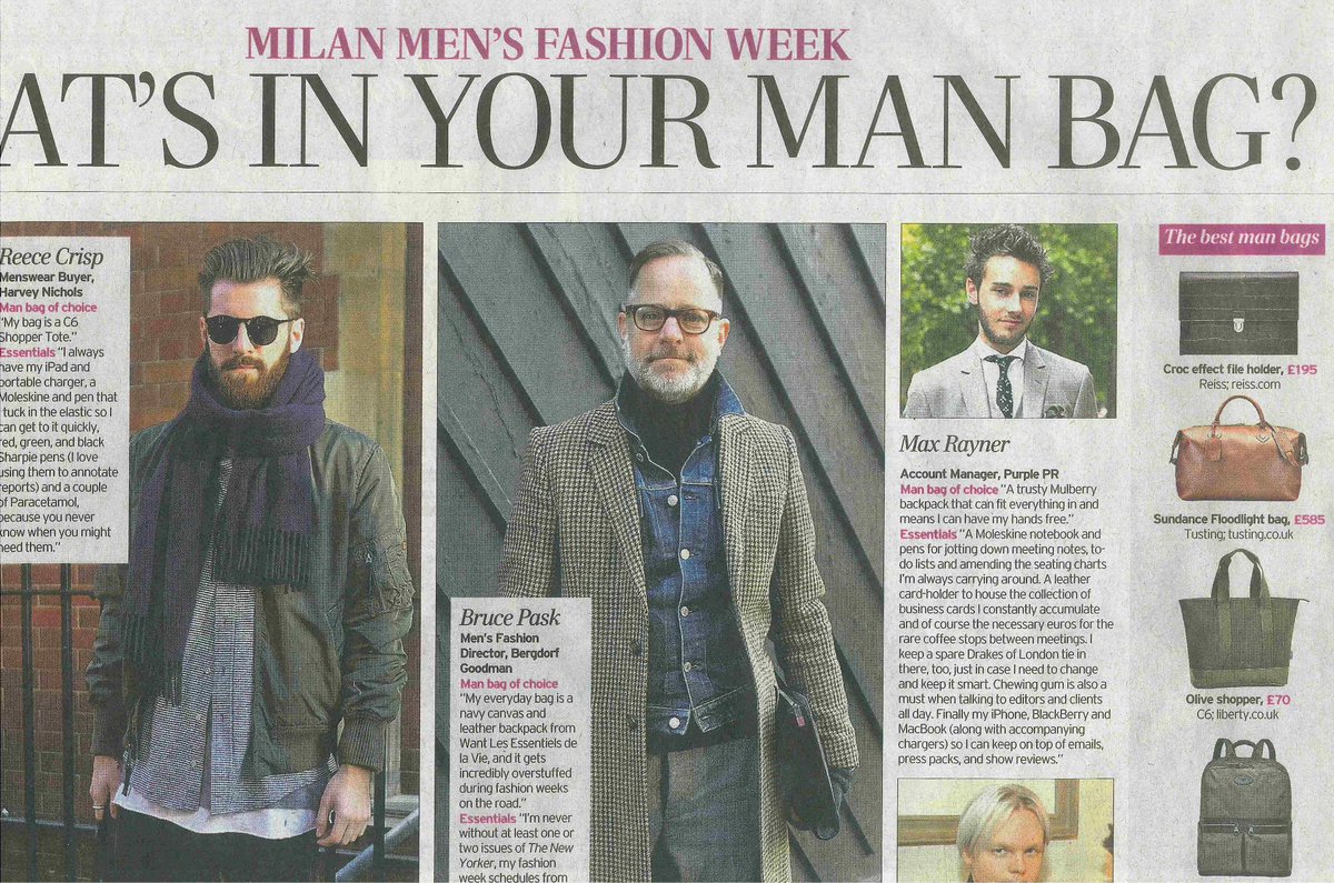 A bag is a man's best friend! Check our today's <a href="/TeleFashion/">Telegraph Fashion</a> feat. <a href="/TUSTING/">TUSTING</a>'s Sundance Floodlight bag! #PushMens