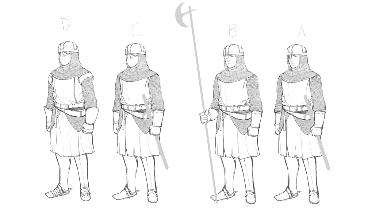 おくに ん 絵を描いてる人 チェーンメイル 鎖帷子 の描き方を貼ってお茶を濁す Http T Co C47oufkbvb