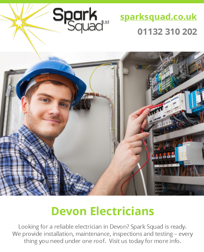 SparkSquadUK's tweet photo. If you ever need a local electrician in Devon, get in touch http://t.co/tfT1hOBgB3 http://t.co/jpB5SeQOzQ