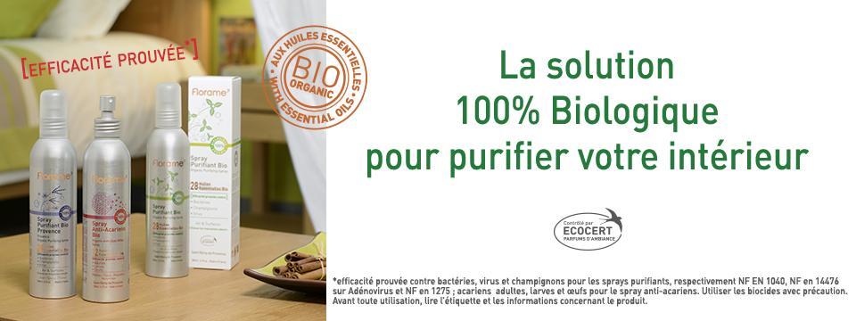Les sprays assainissants aux huiles essentielles biologiques vous aident à garder votre intérieur propre et sain !