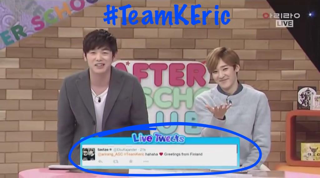 sugaismystyle's tweet photo. I'm happy โค๏ธ #AfterShow #TeamKeric @arirang_ASC http://t.co/kxDLB68l12