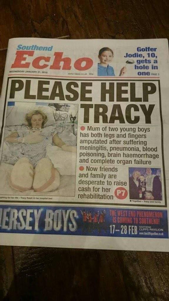 MissTraciB's tweet photo. Pls RT help Tracy get back on her feet @EssexPR @terri_dwyer @micky_norcross @BBCEssex http://t.co/ANLV5NjfQd