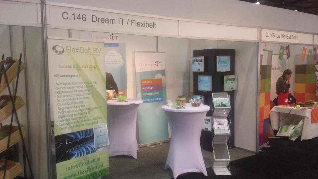 DreamIT_NL's tweet photo. Vandaag druk met het onze stand op de #Biobeurs http://t.co/BqqufT4ECn