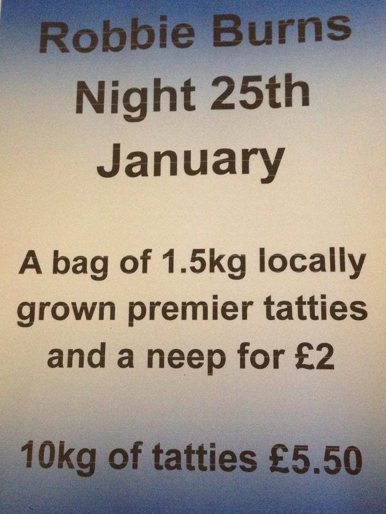 Why not pop into our CFO at Peterhead Community Centre today 1130-1230 to pick up these deals for Burns Night.