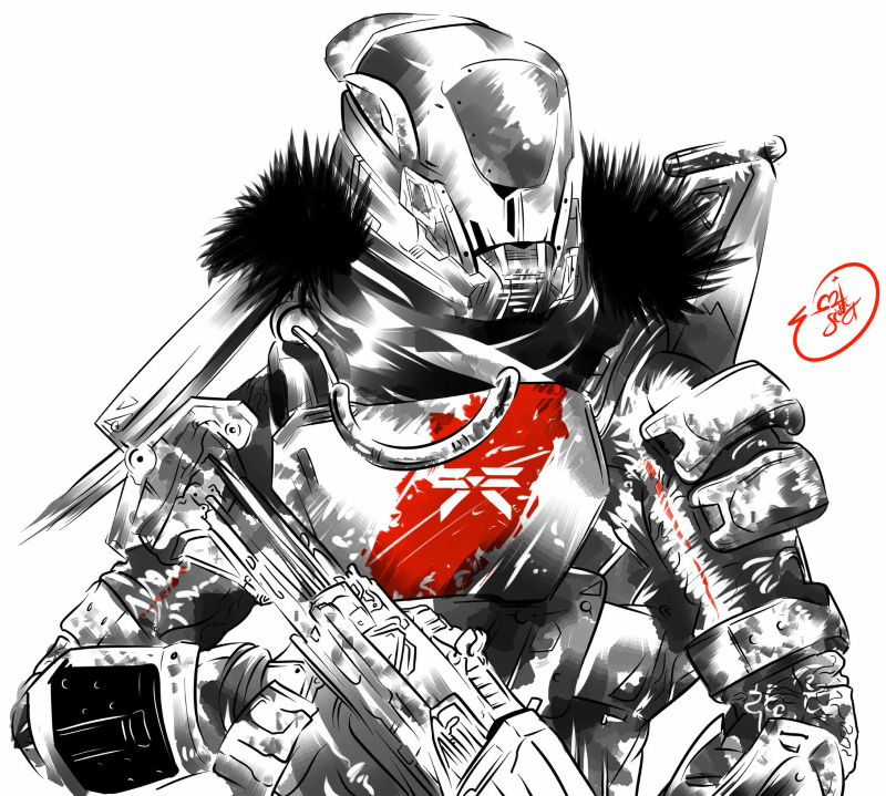 DestinyNews_net's tweet photo. #Destiny fan art by Max Silveira. For more art, check out: http://t.co/3HX2vwx8Ao http://t.co/vPWjUTdDOP