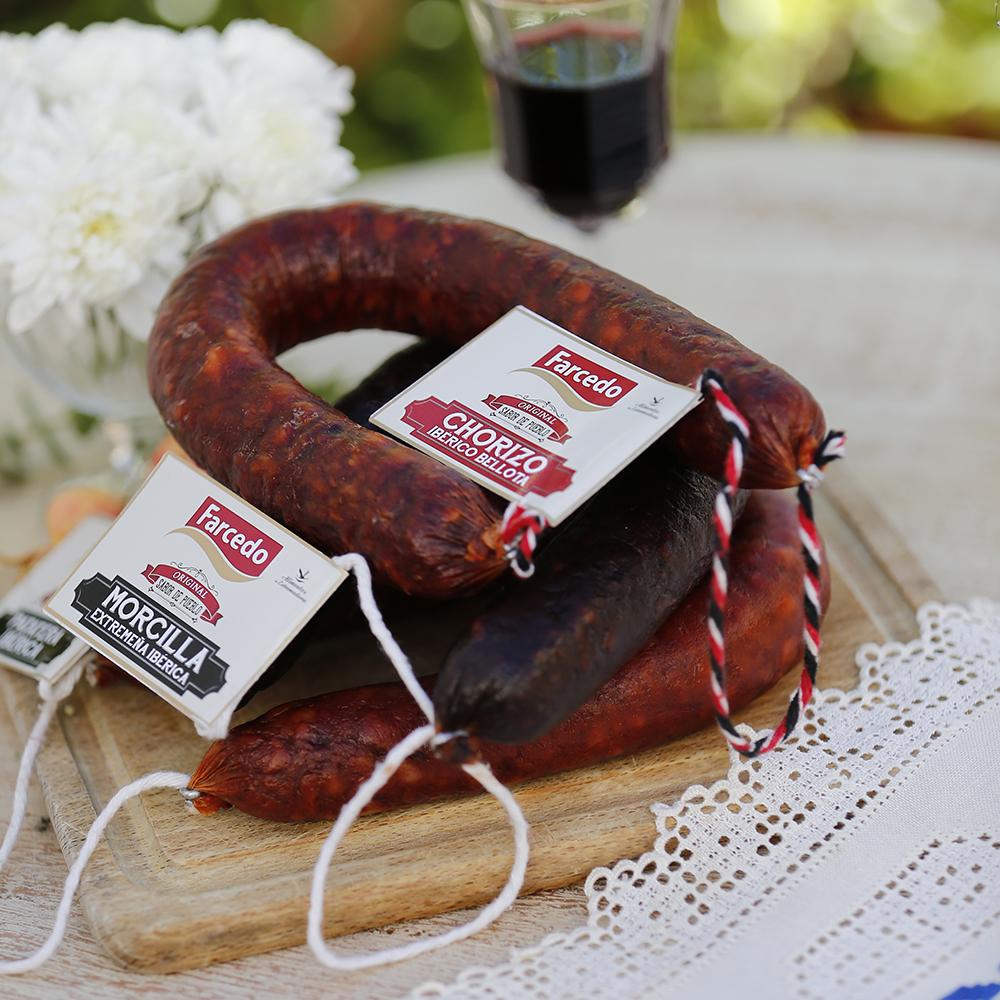 Morcilla Patatera Ibérica, Chorizo Ibérico Bellota, o Morcilla Extremeña Ibérica ¿Tu con cuál te quedas? #Farcedo