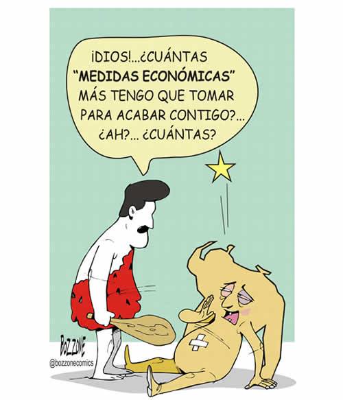 unidadvenezuela's tweet photo. "Medidas económicas" ... #Caricatura (vía @BOZZONECOMICS) http://t.co/It66tAfBgg