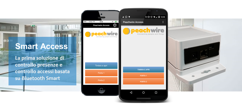 Peachwire's tweet photo. Il controllo presenze e accessi di Peachwire basato su Bluetooth Smart #SmartAccess. Niente più badge solo smartphone http://t.co/2qyYj4pJDF