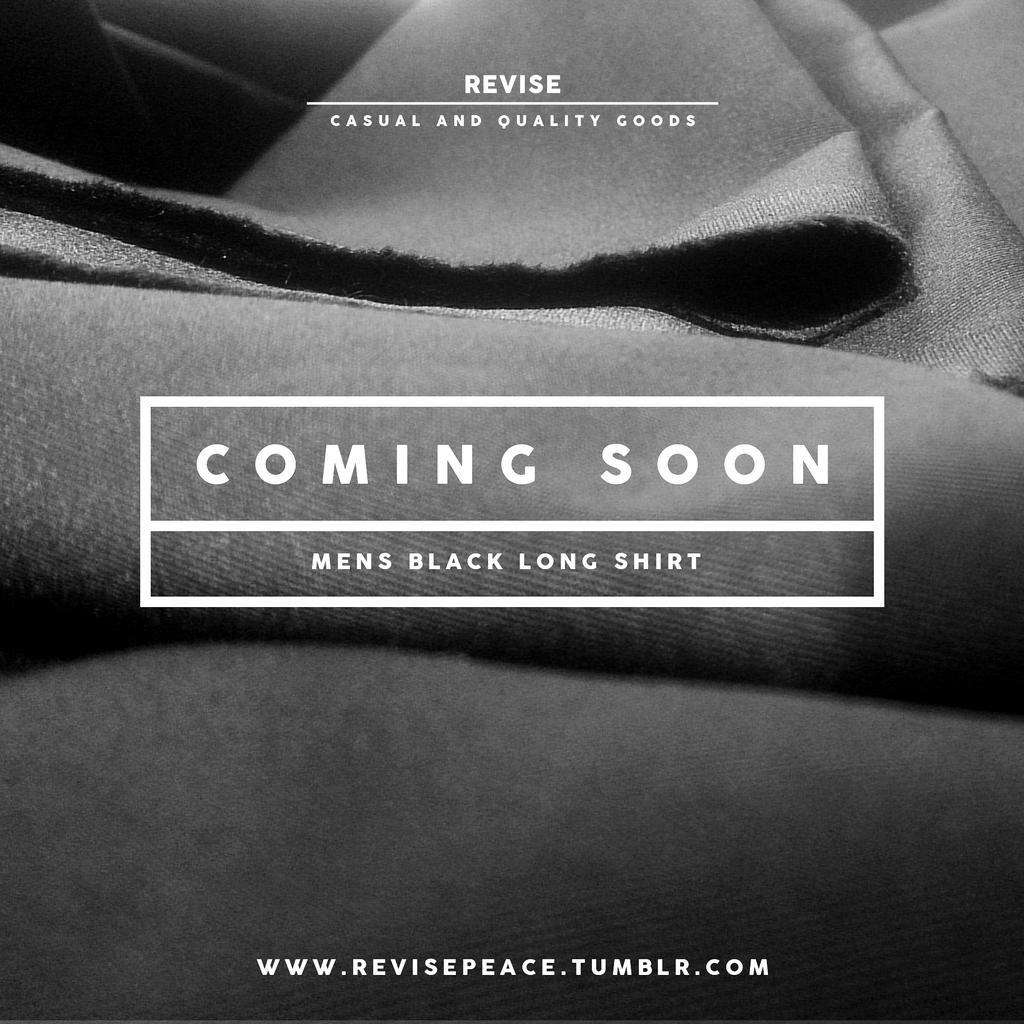 COMING SOON. More info check revisepeace.tumblr.com
#rvs #menswear #casual