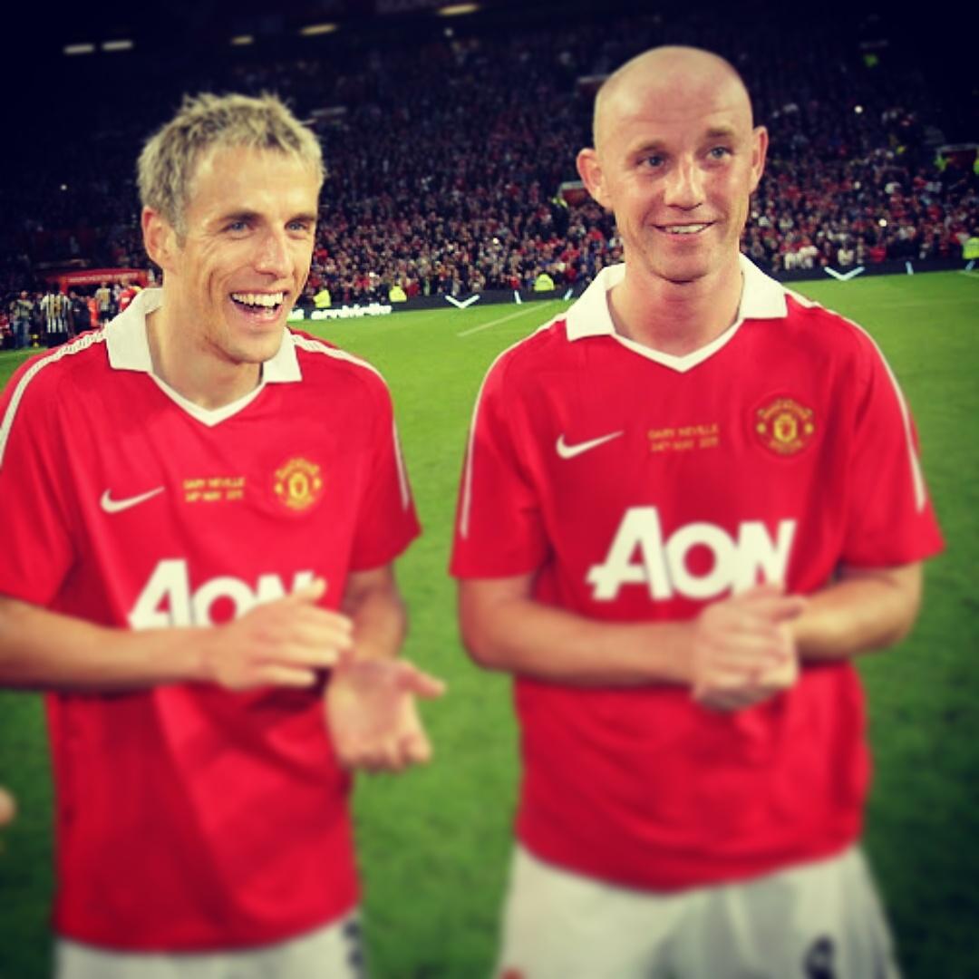 Happy Birthday to Phil Neville and Nicky Butt . 