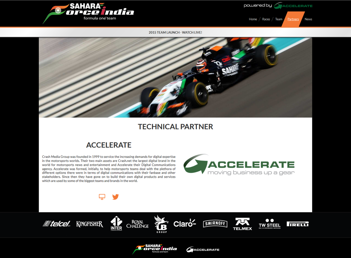 yourmediahub's tweet photo. New MediaHub powered @ForceIndiaF1 site ready for team launch in Mexico today  http://t.co/JgjbaaJqGR #FeelTheForce http://t.co/00dMTPbnRR