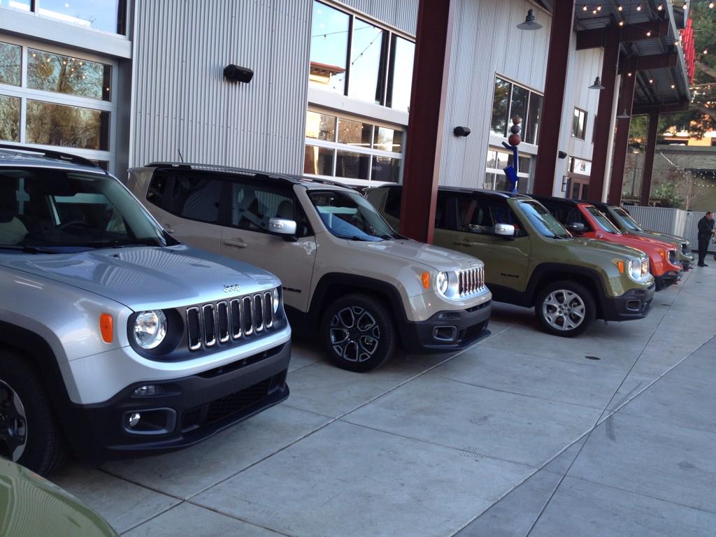 About to drive the all-new 2015 #Jeep Renegade in San Jose, California <a href="/AutoGoCA/">AutoGO Canada</a>
