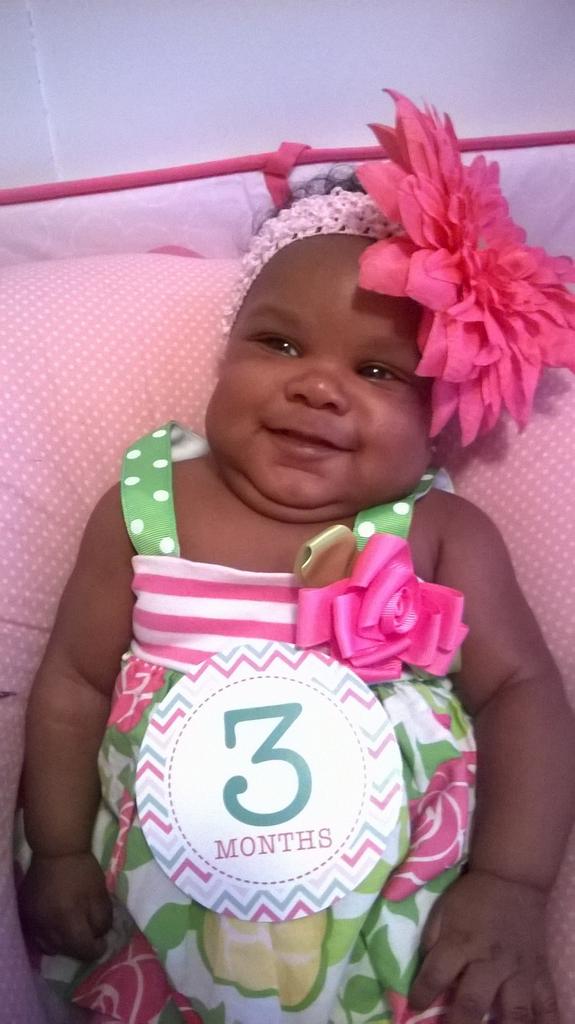 sara_metcalfe's tweet photo. Our Diva turned 3months old today . #gigilovethegirls #nomatterwhat #mysweetface @2pee39 http://t.co/93CrGYDTjw
