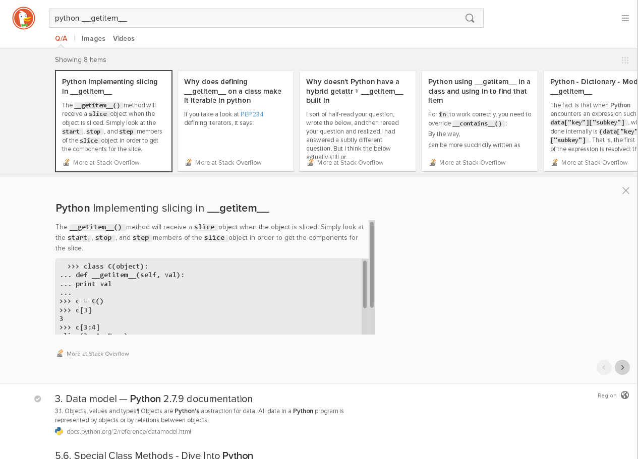 Stuart Mumford on Twitter: "It is possible that @duckduckgo has just won  the game with the Stack Overflow integration there. http://t.co/6fcoNSshYD"  / Twitter