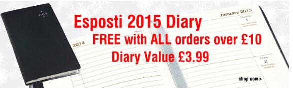 ZoomDirect's tweet photo. FREE Esposti diary with all orders over £10 this month!! #wholesale #offer #free http://t.co/FkiY2Gx0vO http://t.co/g1CJ3tayER