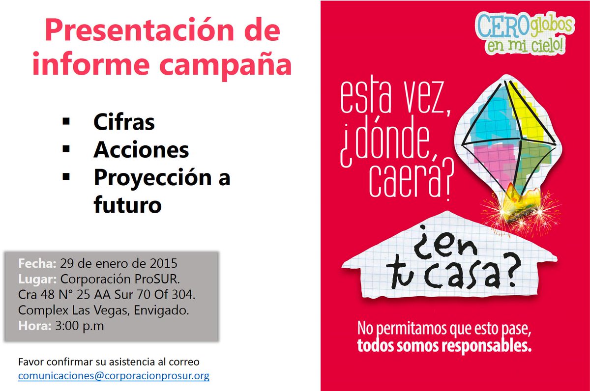 CeroGlobos's tweet photo. los invitamos al balance de la campaña @CeroGlobos http://t.co/VXiJKPsKnk