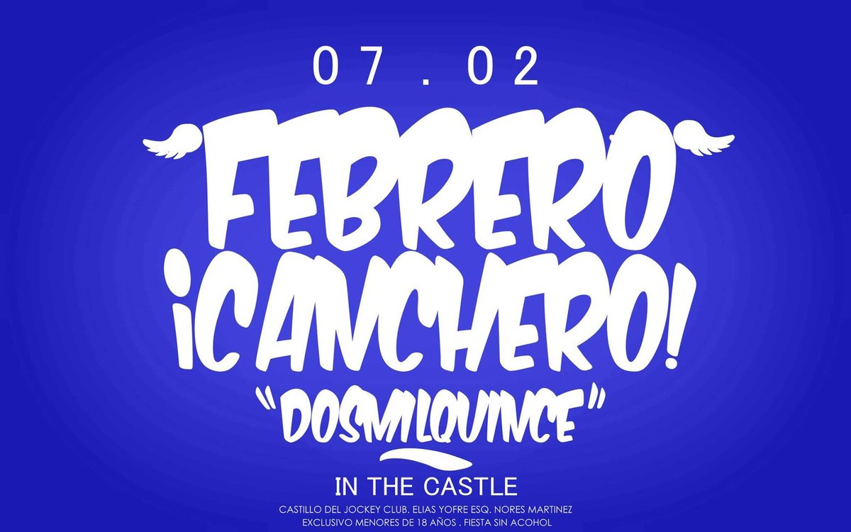 #FiestaEnElCastillo
El 7/2 la M-17 de <a href="/jockeycc/">Jockey Club Córdoba</a> realizará una fiesta para poder viajar a Valle de las Lagrimas