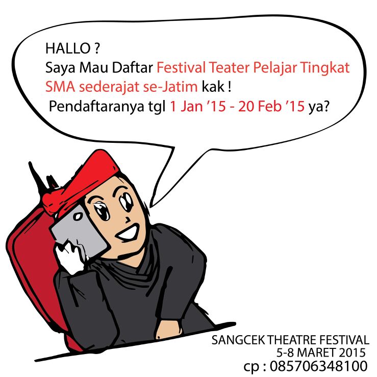 "<a href="/SangCek/">Teater Sangcek</a>: Yuk daftar #SangcekFestival cc : <a href="/InfoTeater/">Info Teater</a> "