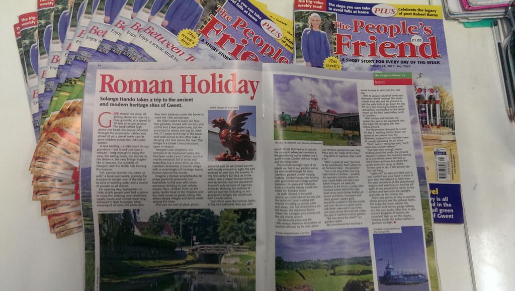 Thenewsagent's tweet photo. This weeks #PeoplesFriend features #Newport #14Locks #Caerleon @NpTbridge @HanburyThe call in for your copy today!!! http://t.co/9GGyBOmfQv