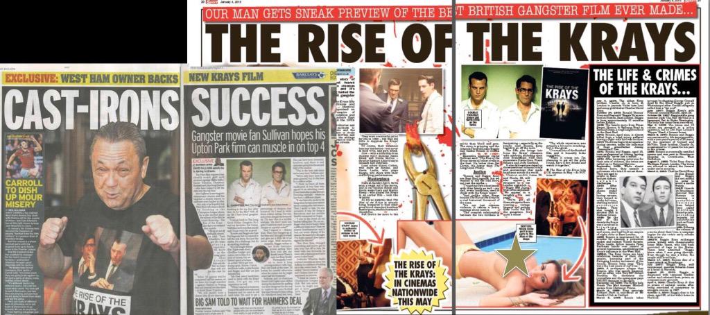 TheKevinLeslie's tweet photo. "Get ready for "The Best British Gangster Film Ever Made" as quoted from @thesundaysport " #TheKraysMovie http://t.co/orSXTjjBP8