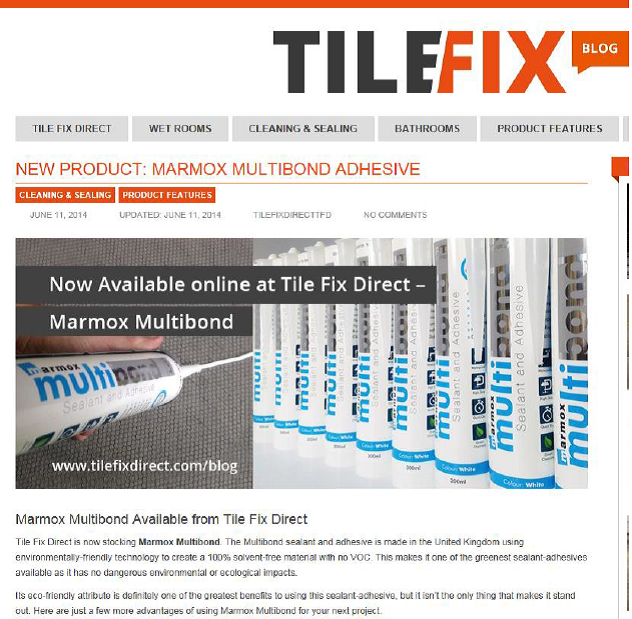 MarmoxUK's tweet photo. #Multibond blog @TileFixDirect.It explains all the unique qualities about this hybrid sealant! http://t.co/mPHH9Lb05K http://t.co/RlpE2Taw9C