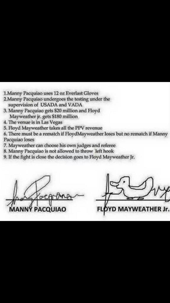 justinhensley15's tweet photo. Finally! #FloydRhymesWithAvoid #FightPacquiao #Boxing http://t.co/DNhWaedNrG