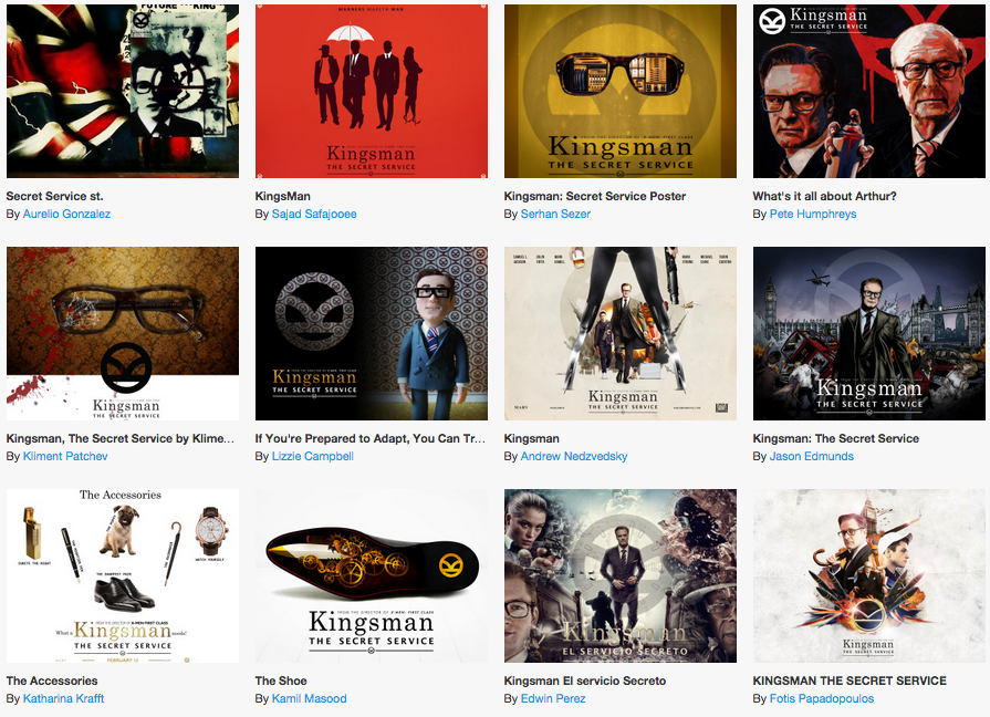 talenthouse's tweet photo. Vote for your favorite #Kingsman poster design! http://t.co/CvoUlFIo2f #DesignForKingsman http://t.co/mzmaMPAQCo
