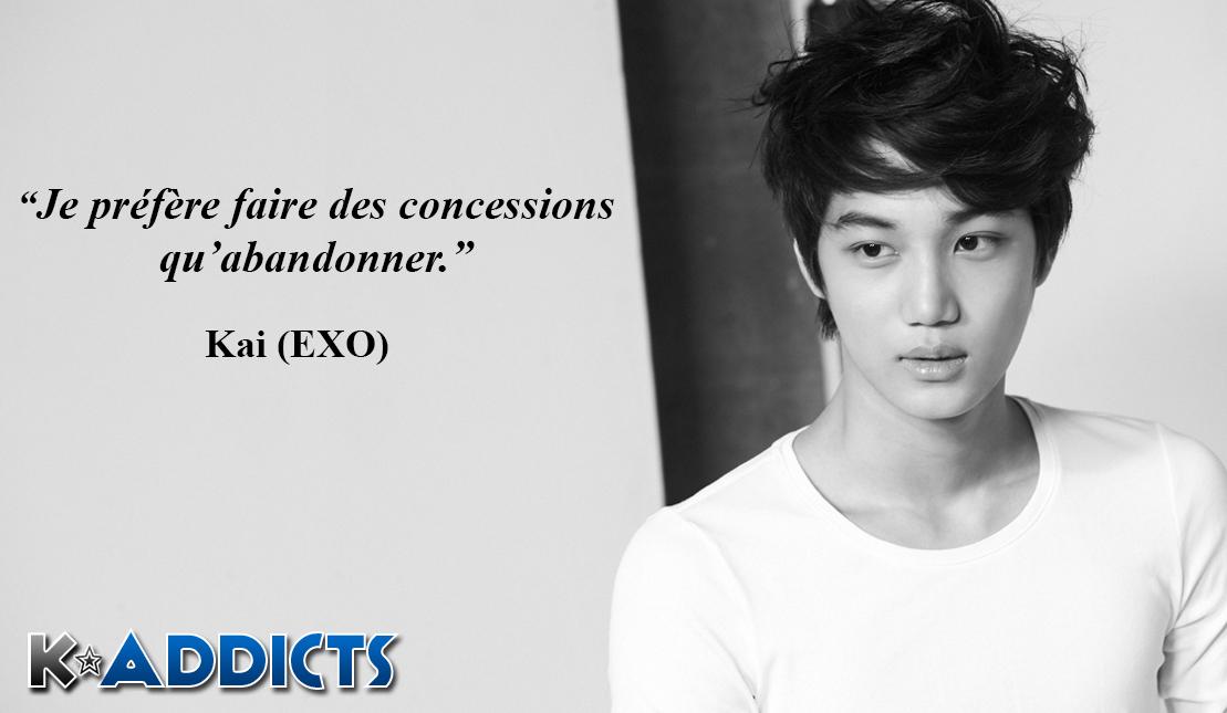 K Addicts Citation Kai Exo Pour Realiser Ses Reves Il Faut Etre Pret A Faire Des Sacrifices Http T Co aw6aptz Twitter