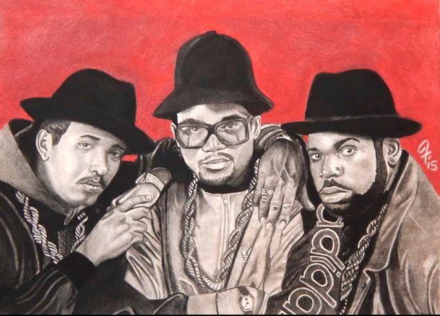     Happy Birthday To Jam Master Jay!  Hand drawn in charcoal. 