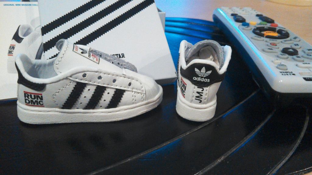 Happy birthday to Jam Master Jay, I will always cherish my special limited Run DMC / JMJ miniature Adidas sneakers 