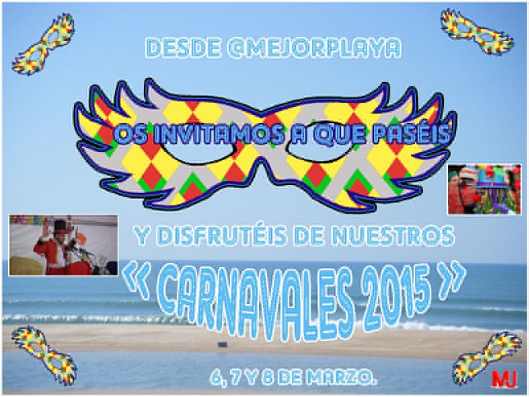 MejorPlaya's tweet photo. Ya tenemos fecha para los carnavales de #Matalascañas 2015!!
Serán del 6 al 8 de marzo!! http://t.co/gTz2kVRPbe