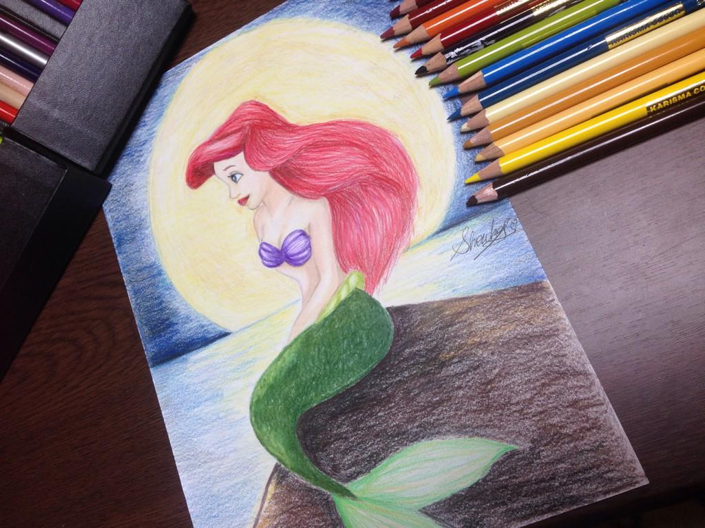 טוויטר しょこらぱん 急浮上急降下ww בטוויטר アリエル完成 Disney Disneyart Disneyprincess Ariel ディズニー アリエル プリンセス 色鉛筆画 絵かきさんと繋がりたい Disney好きな人rt Http T Co 8zjvfdhijl