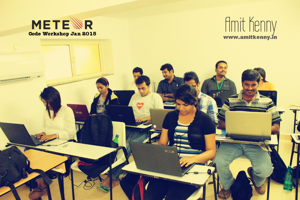 amit_kenny's tweet image. #CodeWorkshop Jan 2015. Learning to Code the right way - the meteor way!!
#CodingBeautifully #meteorJS