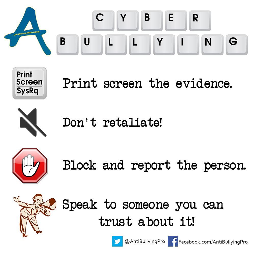If you or someone you know is being bullied online don't suffer in silence - follow our advice:antibullyingpro.com/how-to-stay-sa…