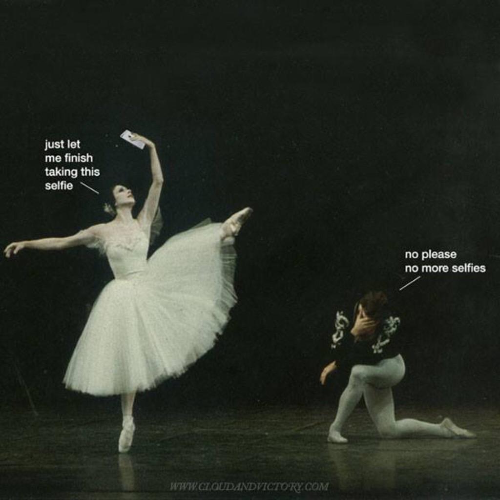 pointeballetUK's tweet photo. #lol #ballet #ballerina #selfie #dance #dancerprobs #pointeshoes #funny #bunheadproblems #dancers #enpointe http://t.co/7YZlK3L6Bv