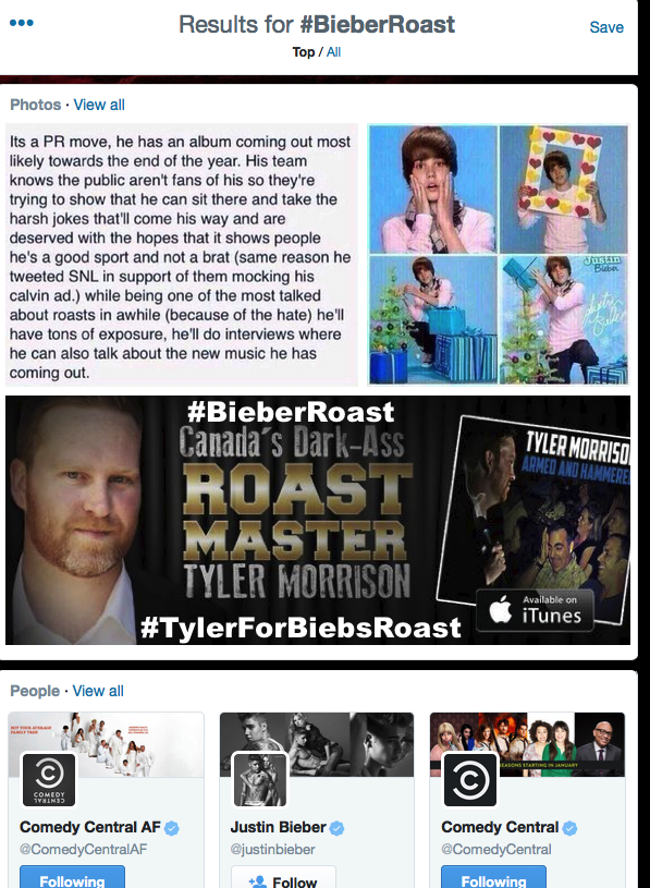 TooFarTV's tweet photo. #Canadians rally 4 @tylermorrison1 2 B on @ComedyCentral #BieberRoast #TylerForBiebsRoast @HuffPostCanada @strombo http://t.co/1kpMWFDyn9