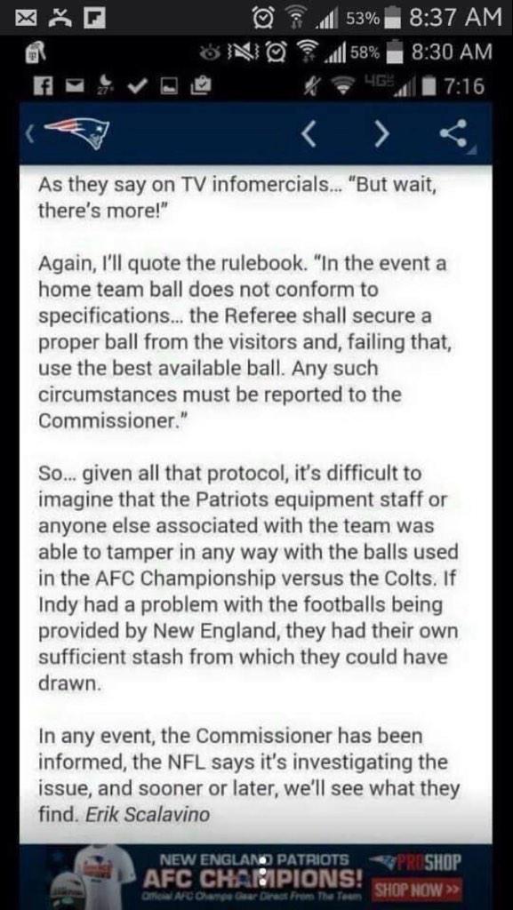 #Patriots #SBXLIX #DeflateGate #PatriotsTalk