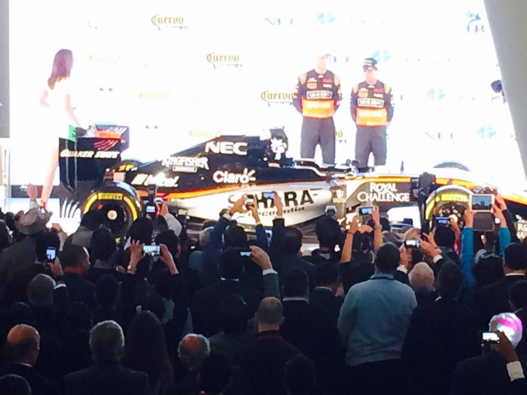 cordova_sports's tweet image. A la distancia el nuevo #force2015 @ForceIndiaF1 @SChecoPerez @NicoHulkenberg @Telcel_Racing @escuderiatelmex @F1
