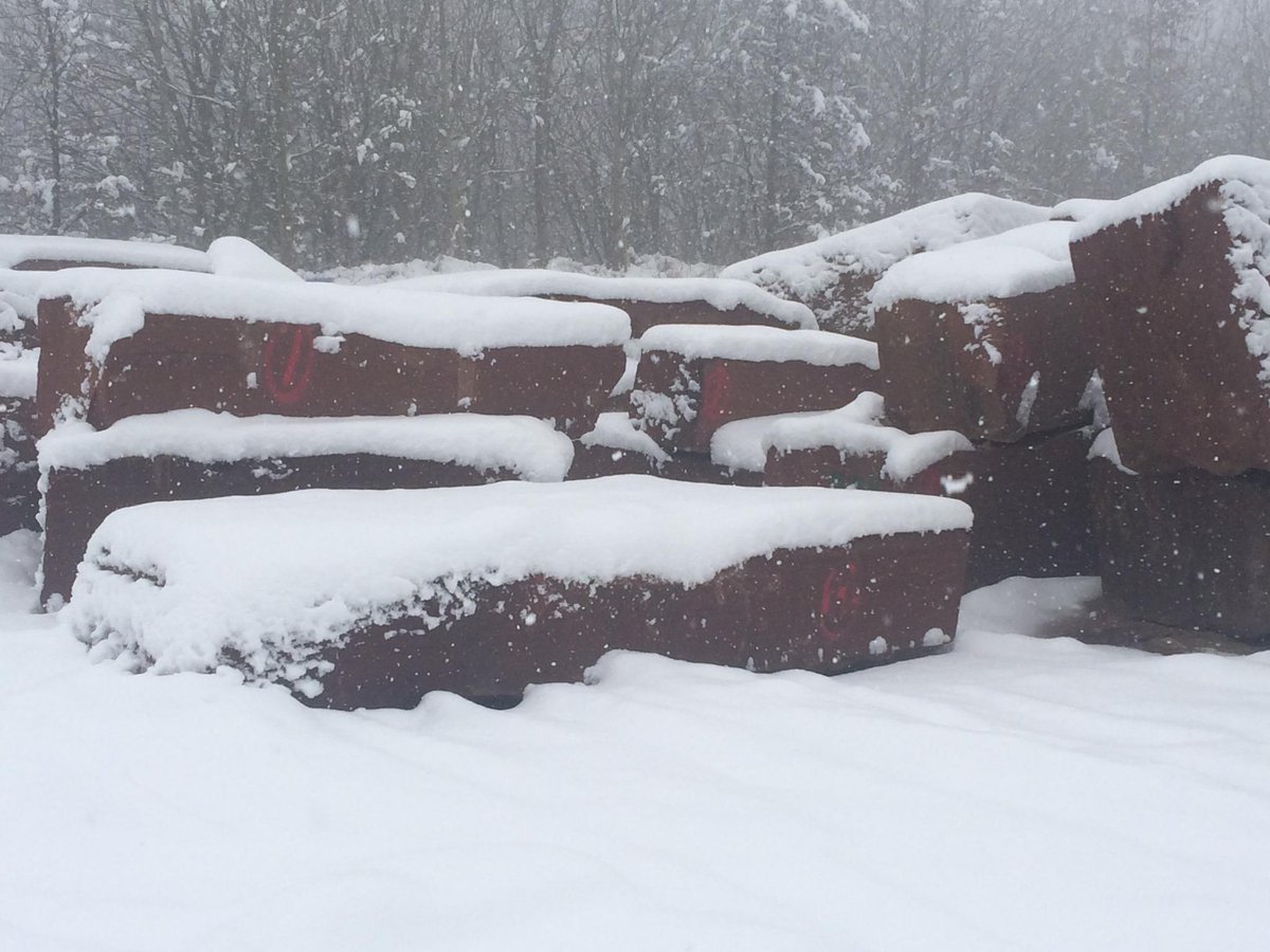 Realstoneuk's tweet photo. Our block supply is a little covered at the moment !! http://t.co/C9Siu3UohM