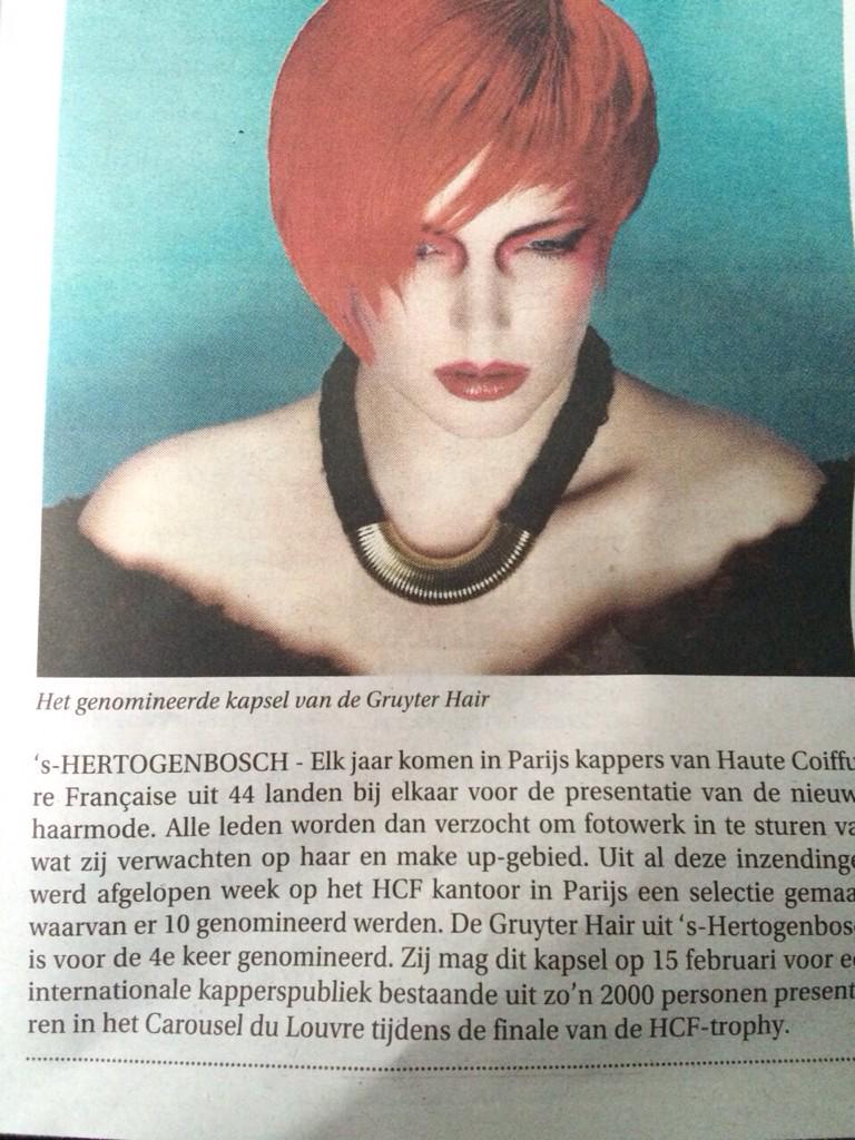 De Gruyter Hair genomineerd voor HCF-trophy!!