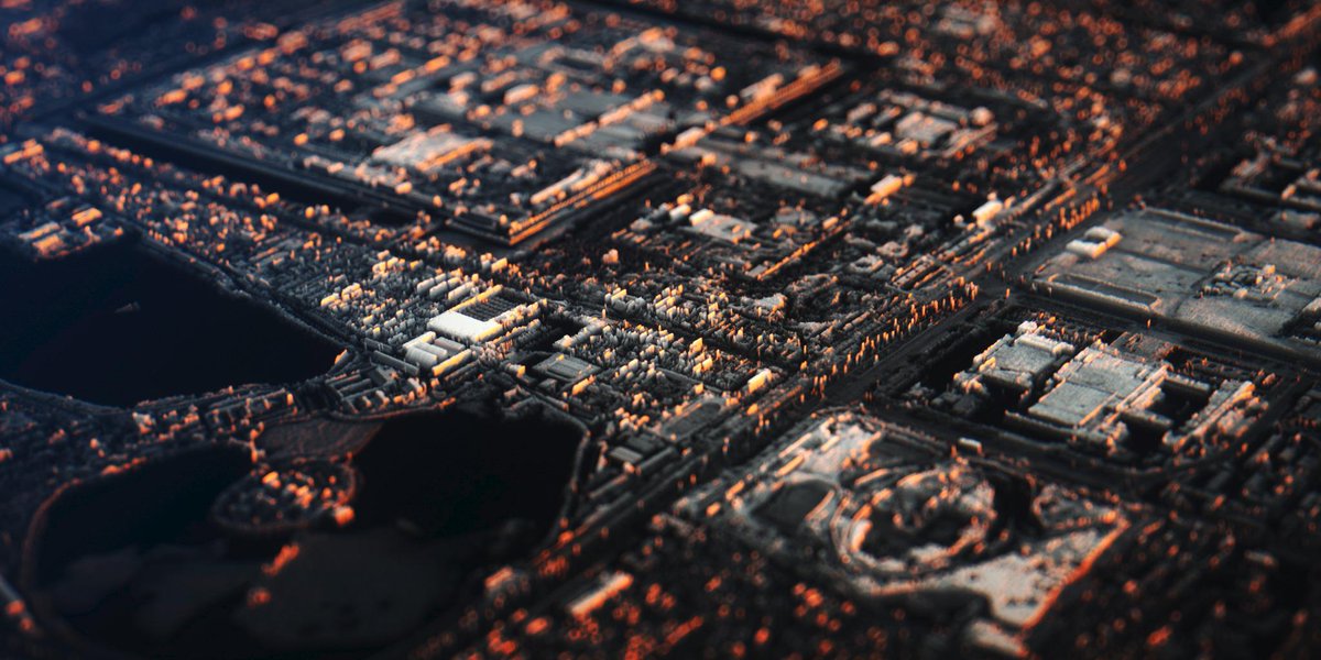 rosch3000's tweet image. lunchtime #displacementmap #experiment with #satellite photos part one :)
#octanerender #3D #city #urban
