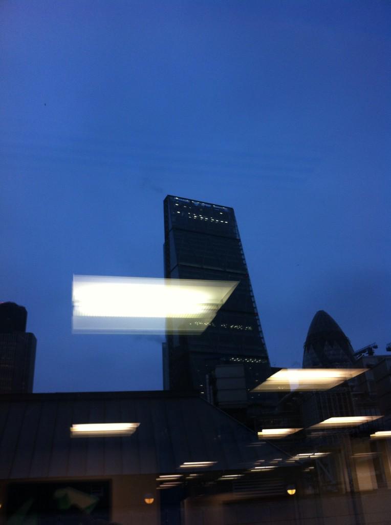 Fire at the top of the #leadenhall building! #city #london